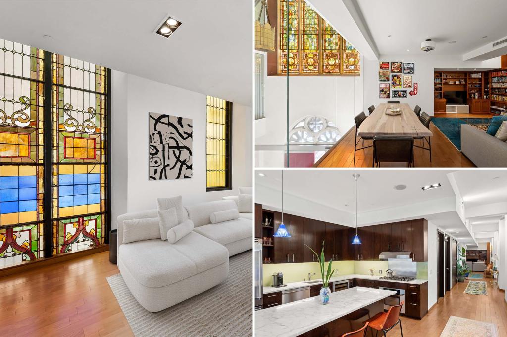 Exclusive | The Divine House of NYC inside a converted church requires $ 2.95 million - with glass touches with heavenly stained all the time