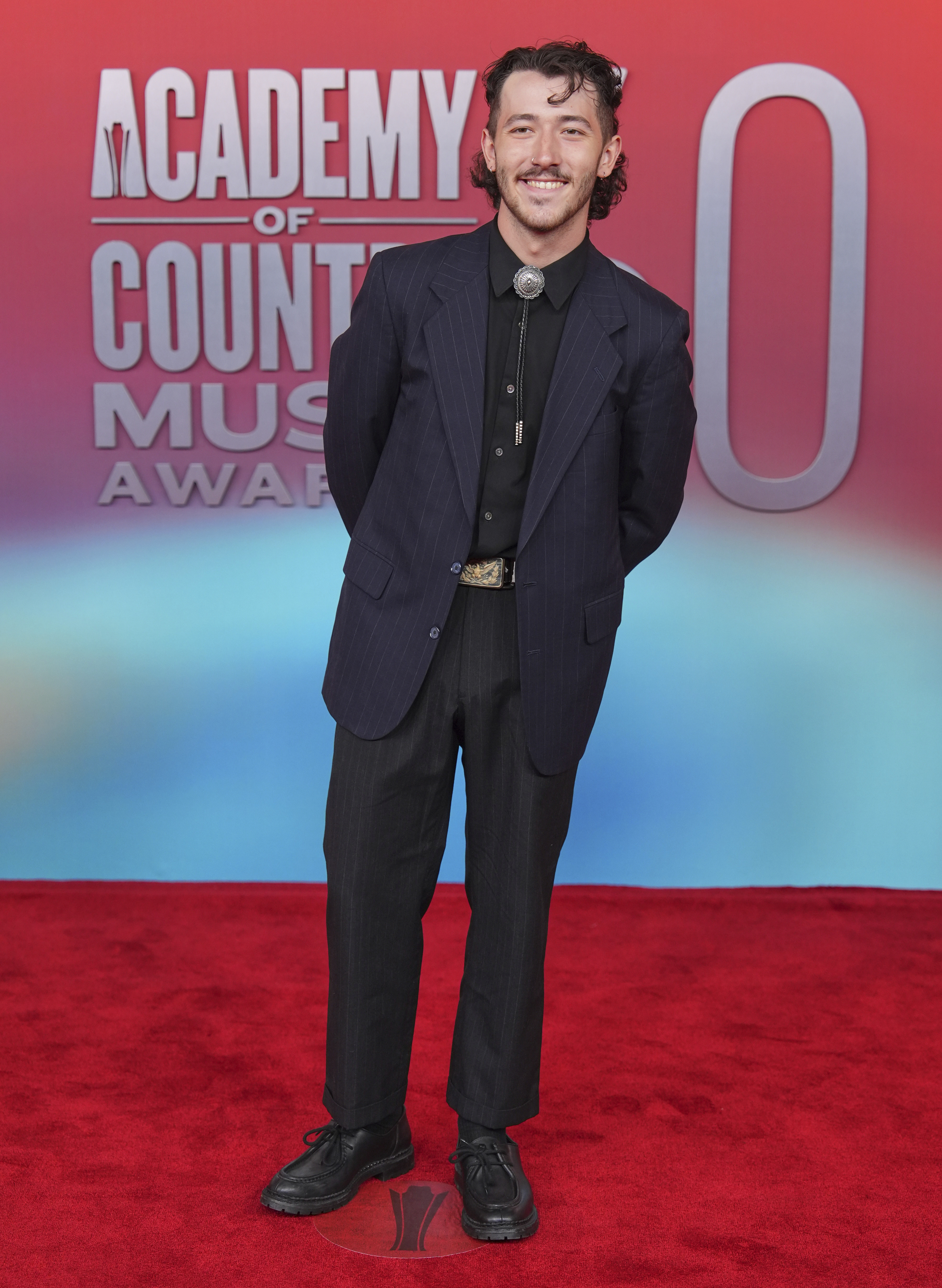 Franklin Jonas arrives at the 60th annual academy of country music on Thursday, May 8, 2025, in Frisco, Texas