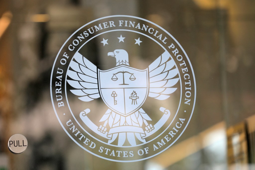 Consumer Financial Protection Bureau sign